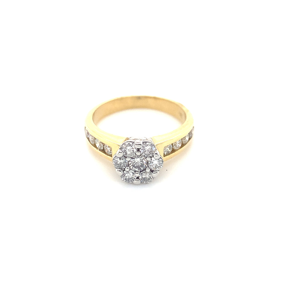 Eva Diamond Flower Ring