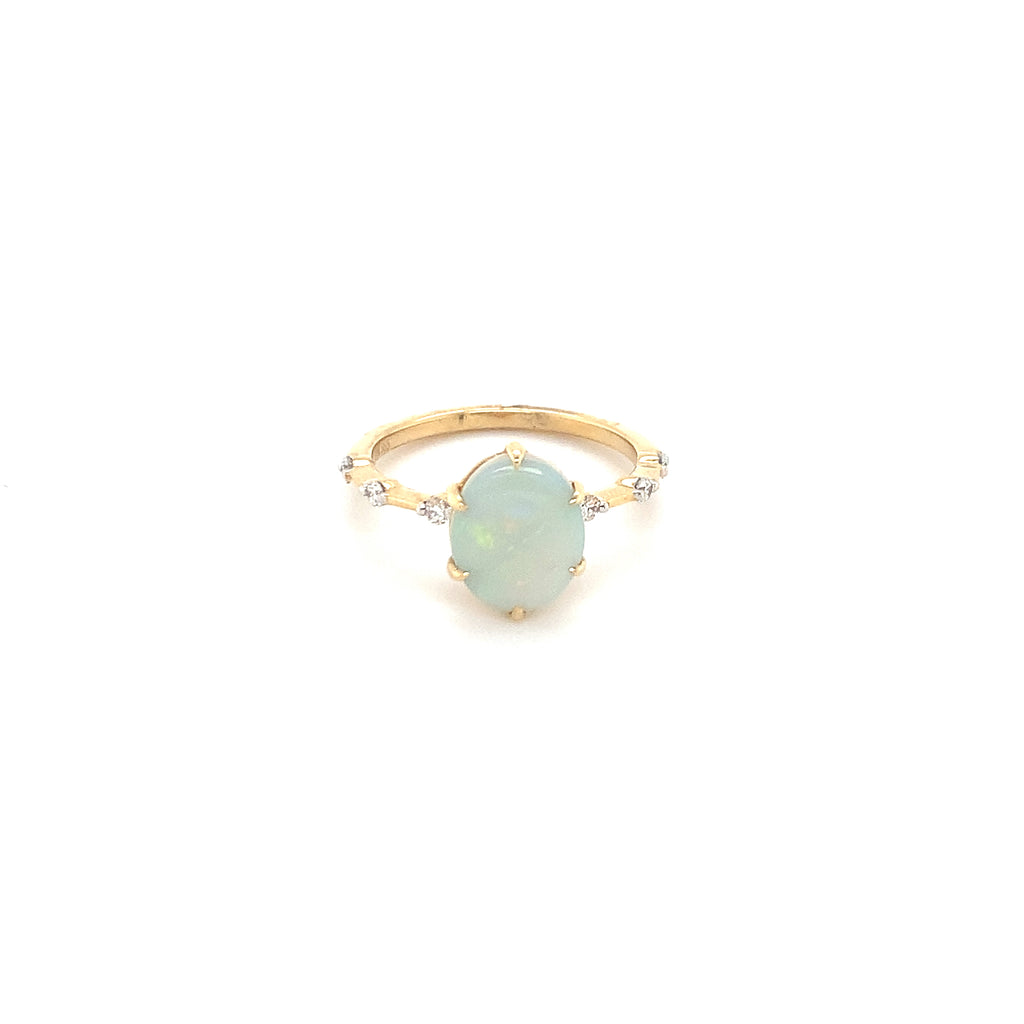 Luna Opal Yellowgold Ring