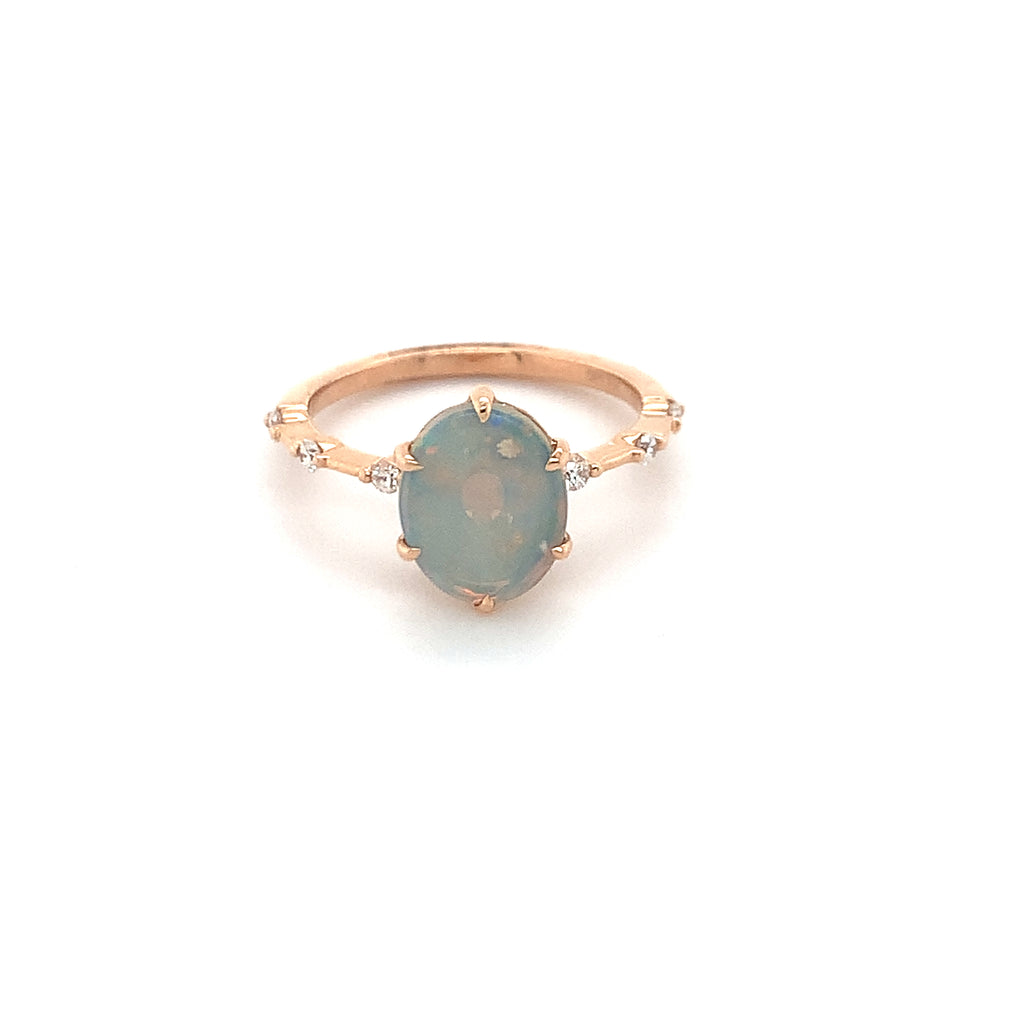 Luna Opal Rosegold Ring