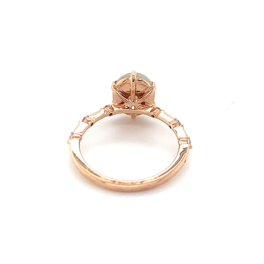 Luna Opal Rosegold Ring
