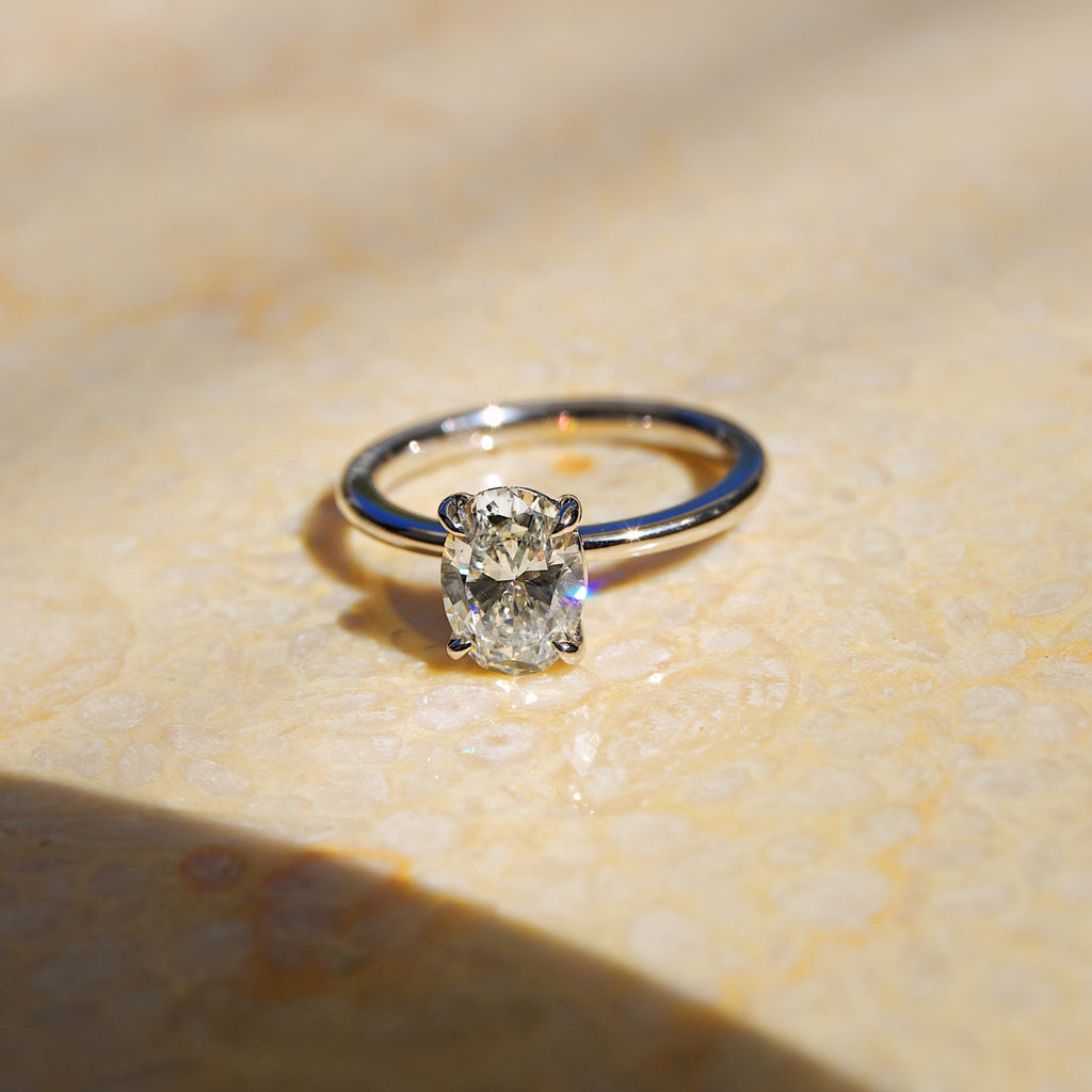 NEXG Beautiful 18k Gold Diamond 1.5 Carat D Color VVS1 Clarity Hira Ratna  Ki Anguthi Pear Shaped Diamond Ring Original Certified Gold Diamond Ring  हीरे की अंगूठी असली Heere Kee Angoothee डायमंड