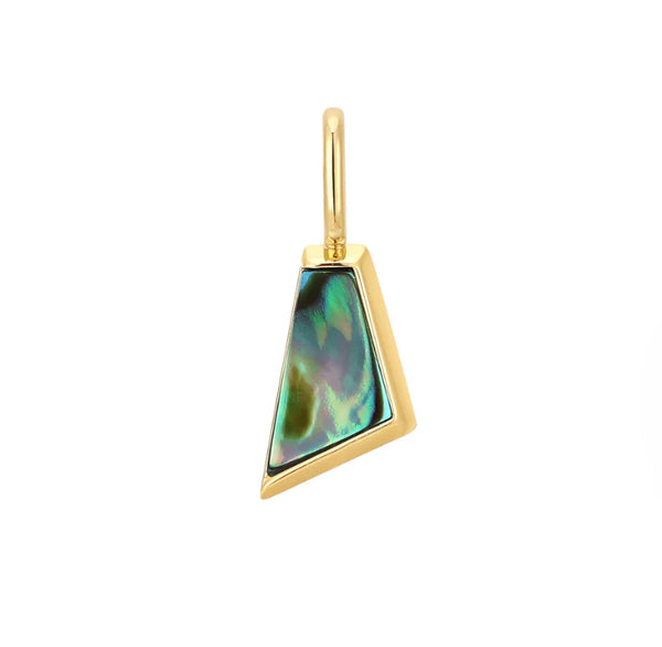 Pop Charm - Abalone Gold Charm