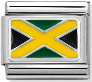 America Flag - Jamaica Silver Charm