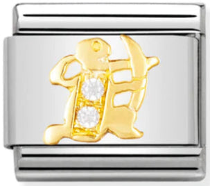 Zodiac - Sagittarius with CZ Gold Charm