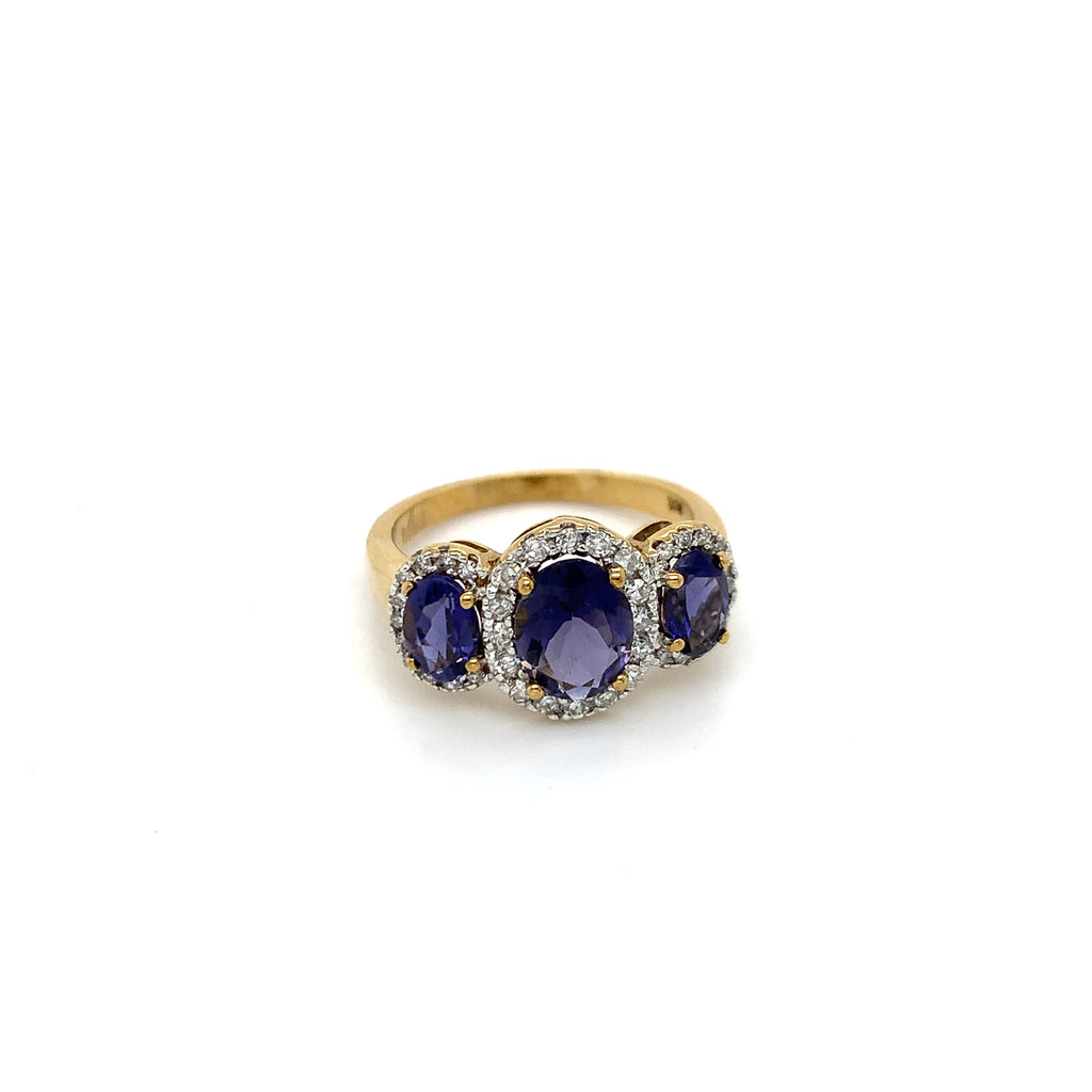 Melanie Trilogy Tanzanite Ring