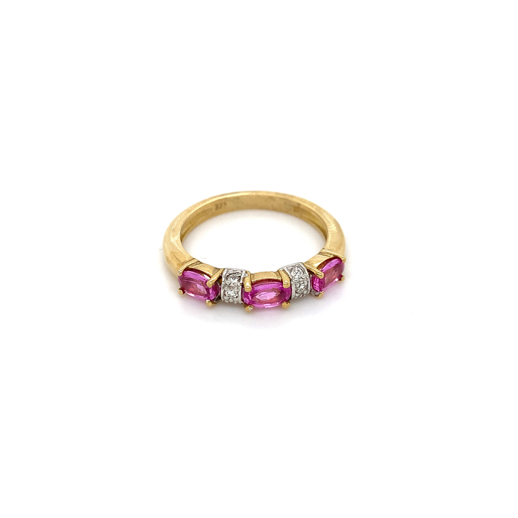 Marissa Pink Sapphire & Diamond Ring
