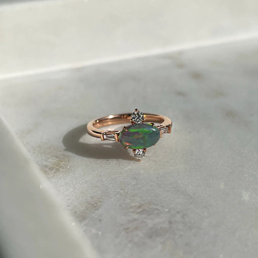 Char Opal Ring