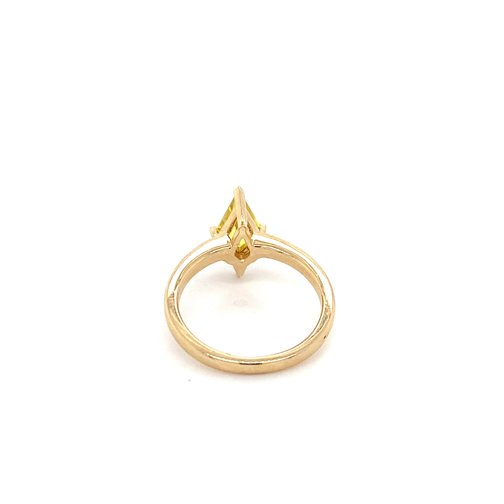 Kryptonite Yellow Sapphire Ring