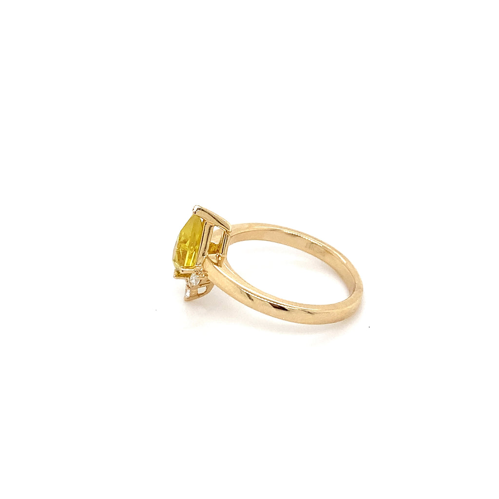 Kryptonite Yellow Sapphire Ring