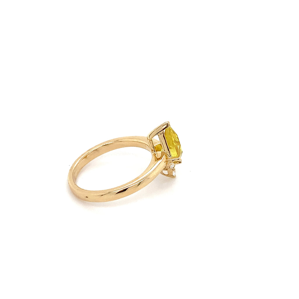Kryptonite Yellow Sapphire Ring