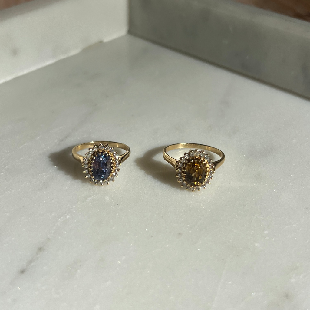 Citrine Yellow Gold  Sun Ring
