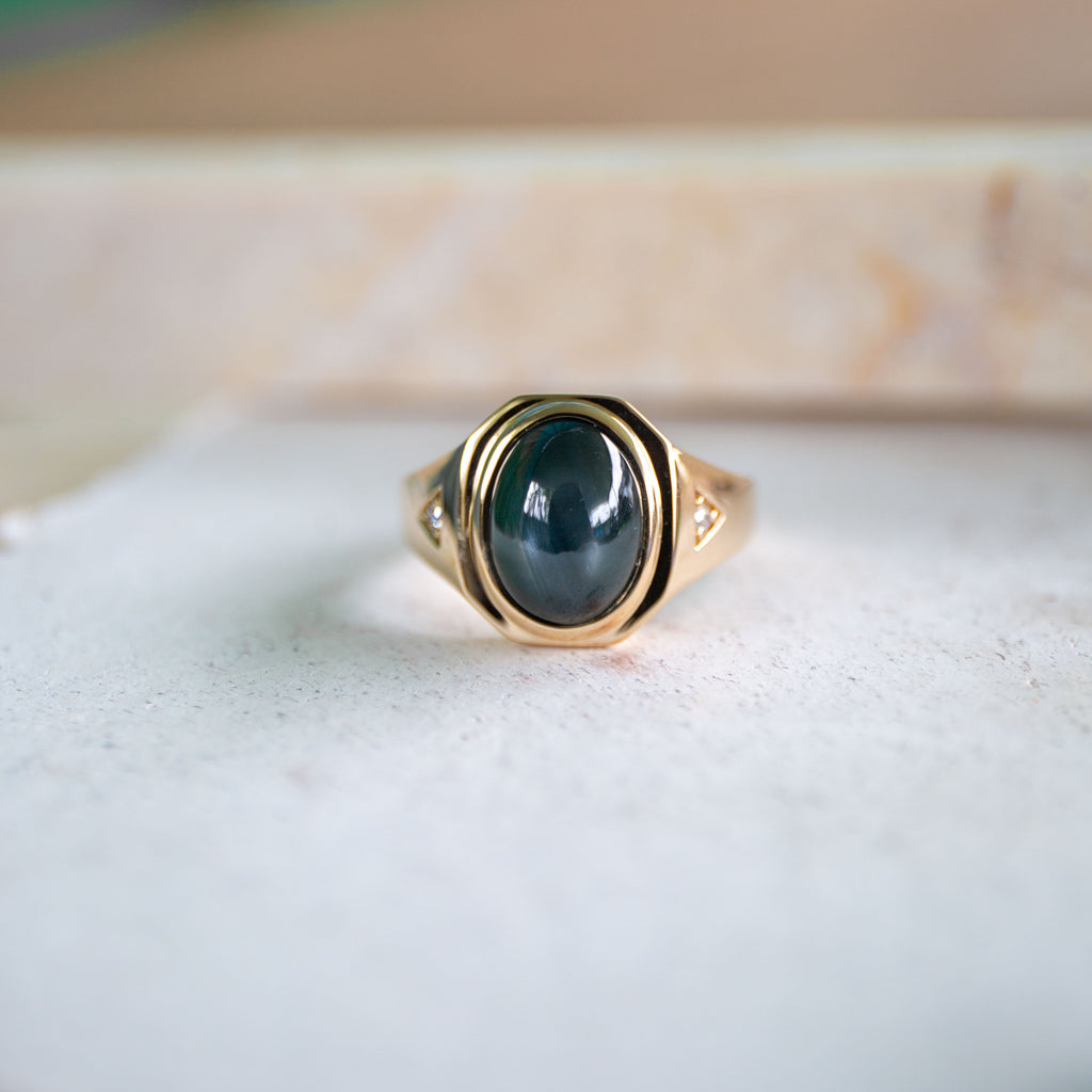 Jasper Star Sapphire Ring