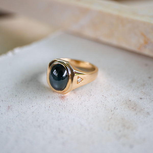 Jasper Star Sapphire Ring
