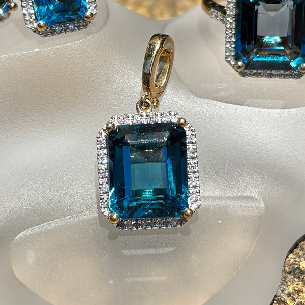 Lewisham London Blue Topaz Pendant