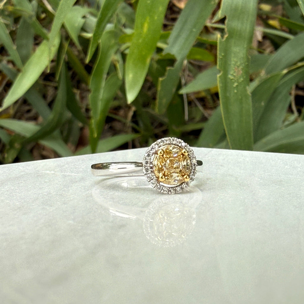 Solara Yellow Diamond Bloom Ring