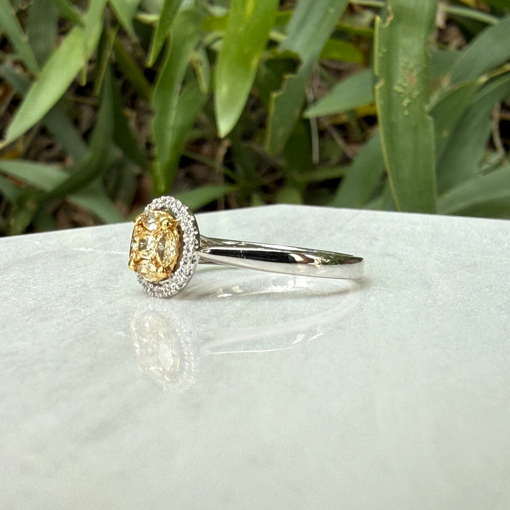 Solara Yellow Diamond Bloom Ring