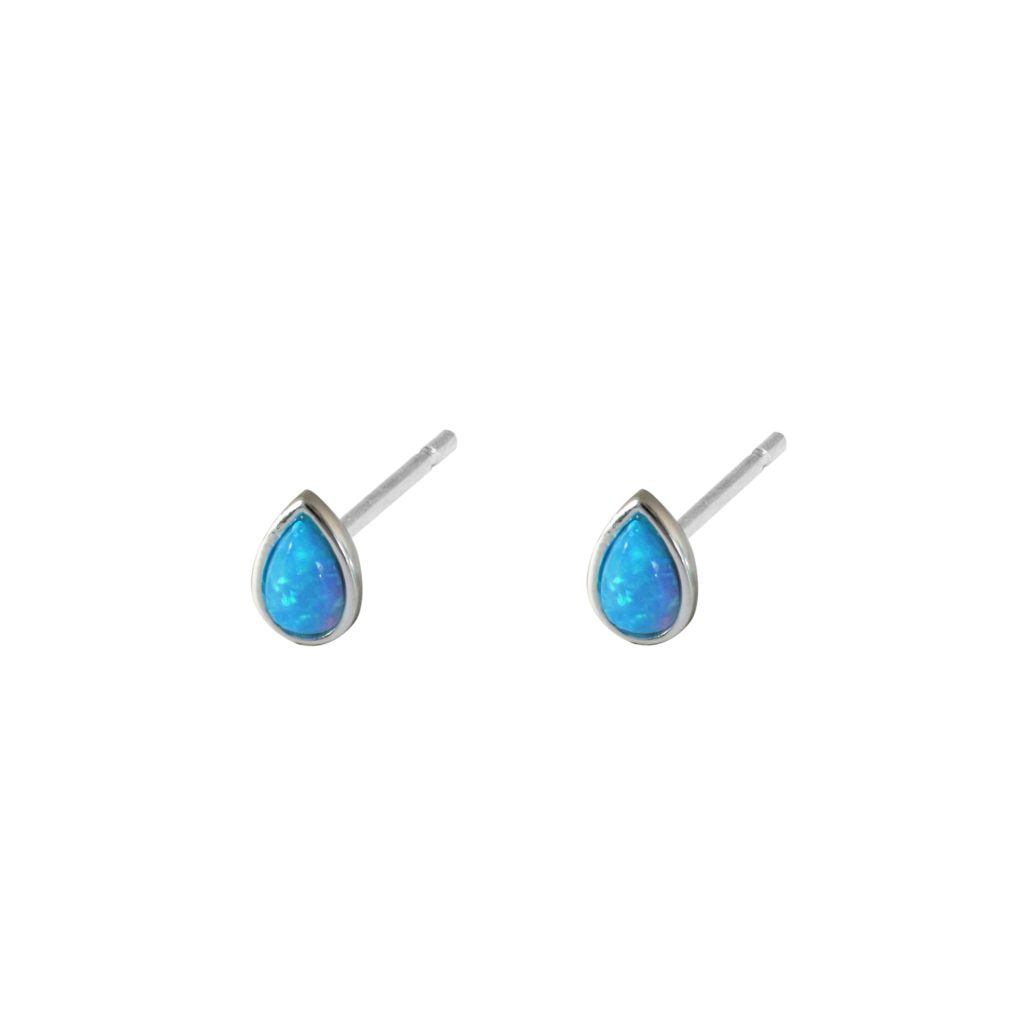 Earring - Opalite Teardrop Studs