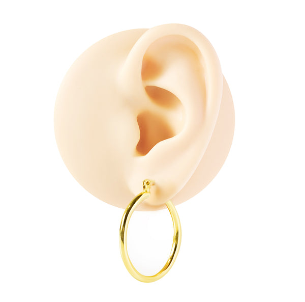 Stainless Steel 25mm Hoop Earrings