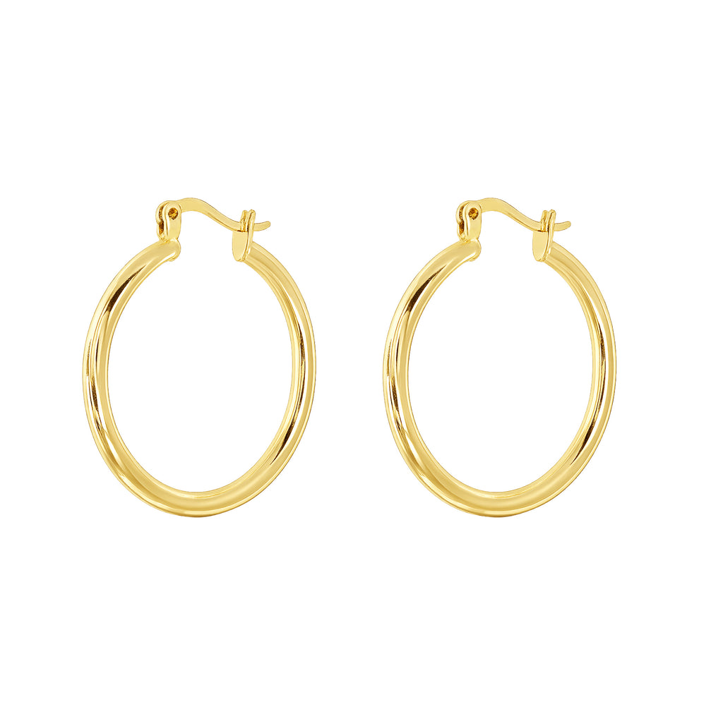 Stainless Steel 25mm Hoop Earrings