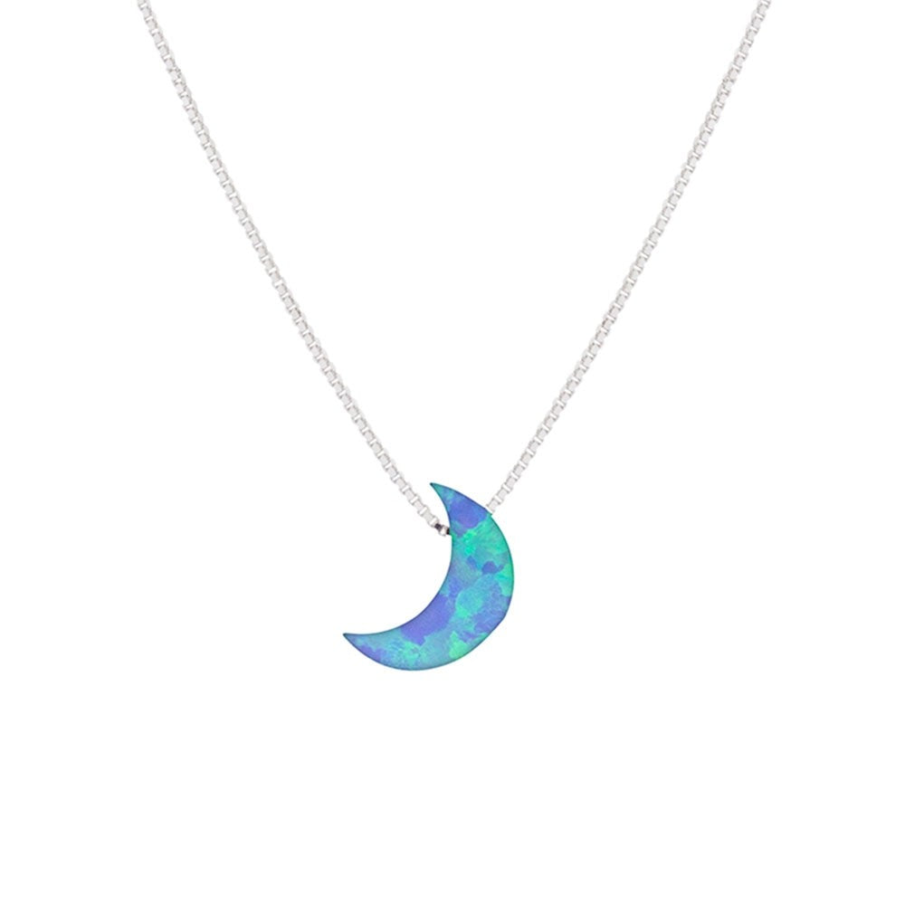 Necklace-  Opalite Moon