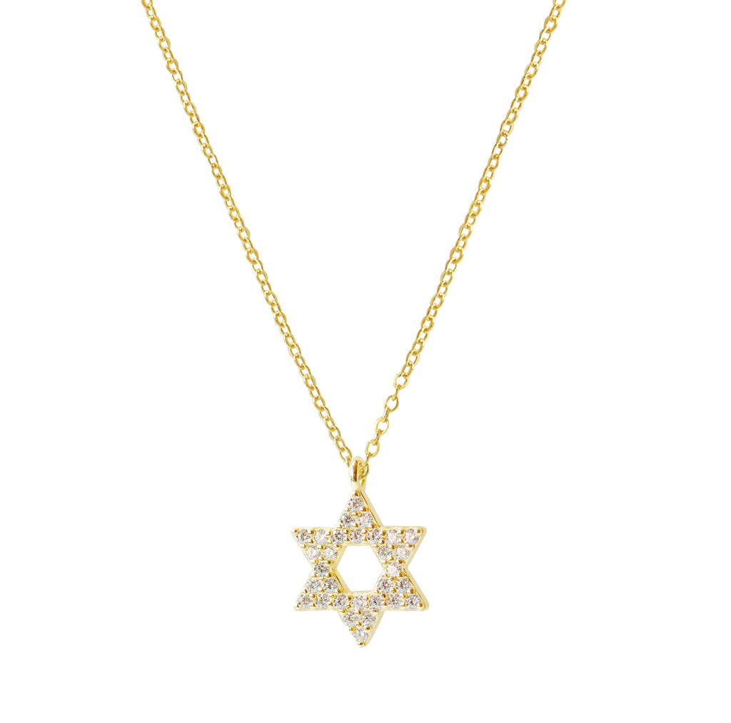 Star of David CZs Necklace