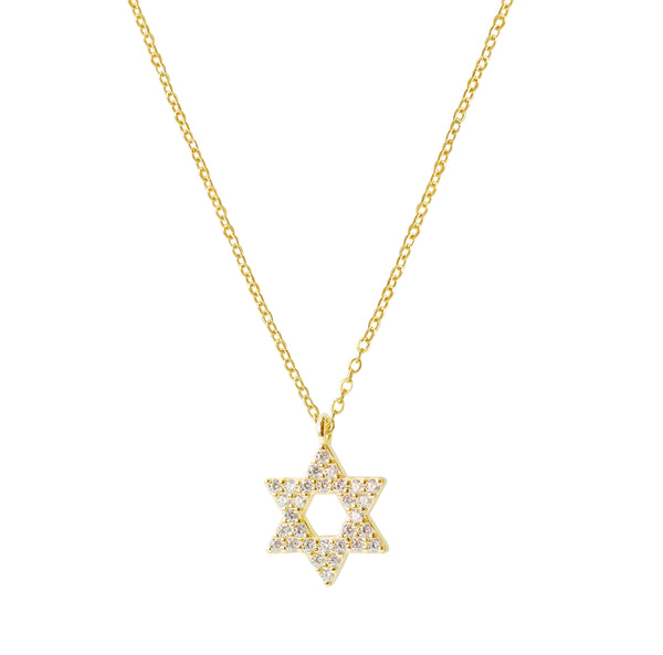 Star of David CZs Necklace