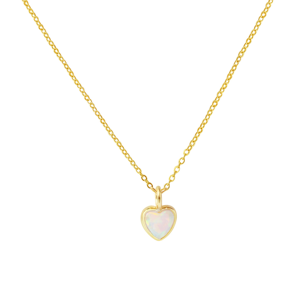 Opalite Heart YGP Necklace