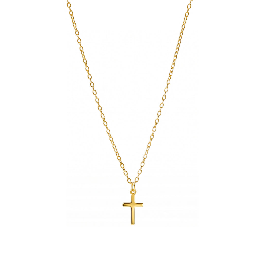 Mini Cross YGP Necklace