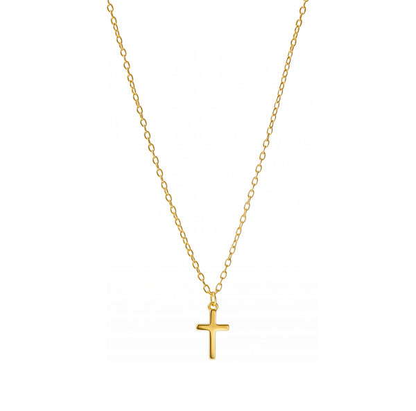 Mini Cross YGP Necklace