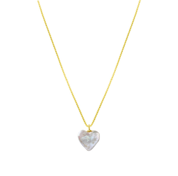 Necklace - Heart of Pearl Necklace - 2 colours available