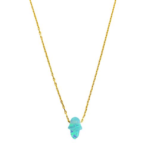Opalite Fatima Hand Necklace - variety of colours available