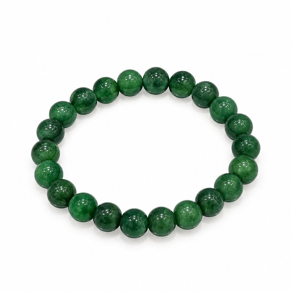 Elastic Bracelet - 6mm Beaded Jade