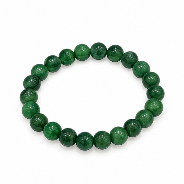 Elastic Bracelet - 6mm Beaded Jade