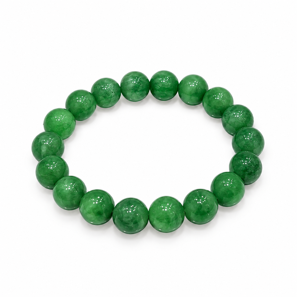 Elastic Bracelet - 8mm Beaded Jade