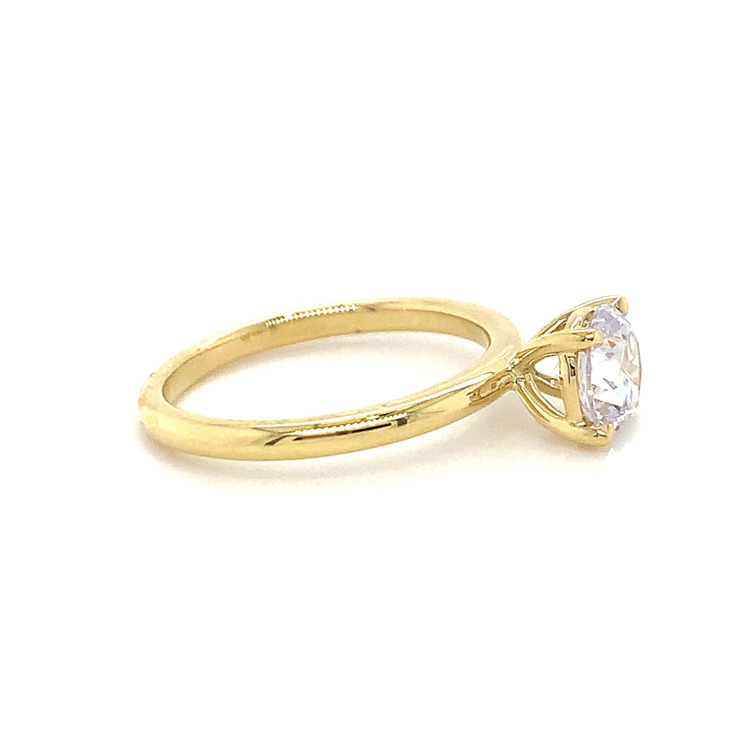 Minnie CZ Yellow Gold Ring