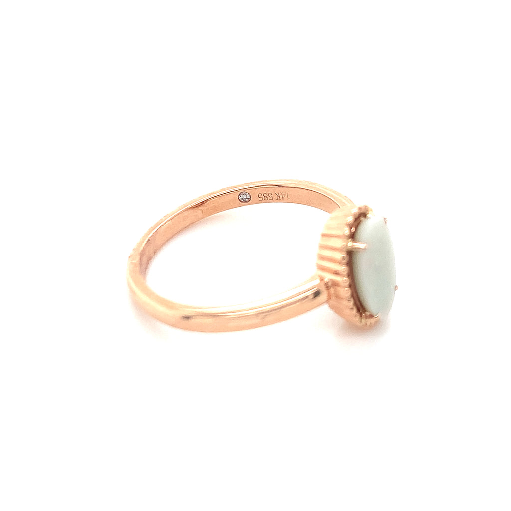 Nora Opal Rosegold Ring