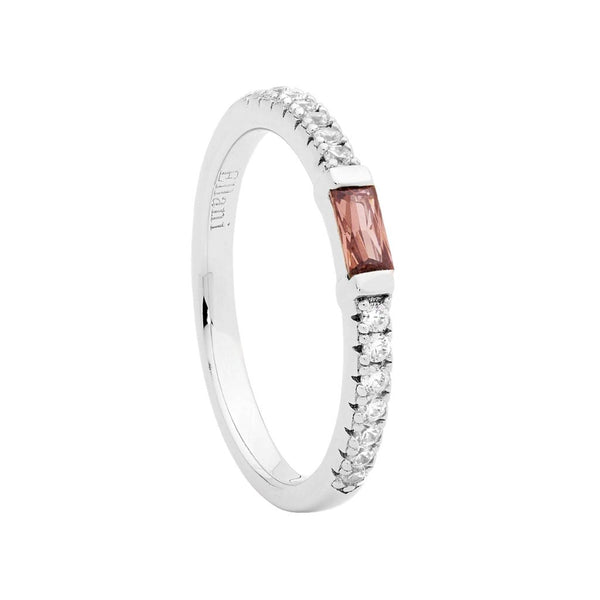 Ring - Rhodolite Baguette CZ Ring