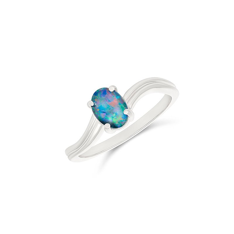 Firegem: Hazel Oval Triplet Opal Ring
