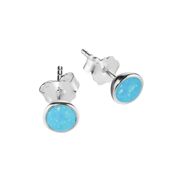 Earring - Opalite Bezel Set Studs