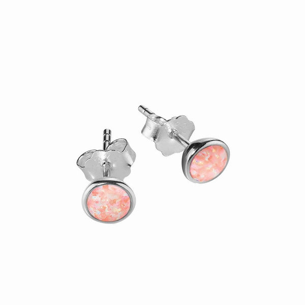 Earring - Opalite Bezel Set Studs