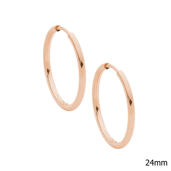 24mm Hoop Earrings - 3 colours