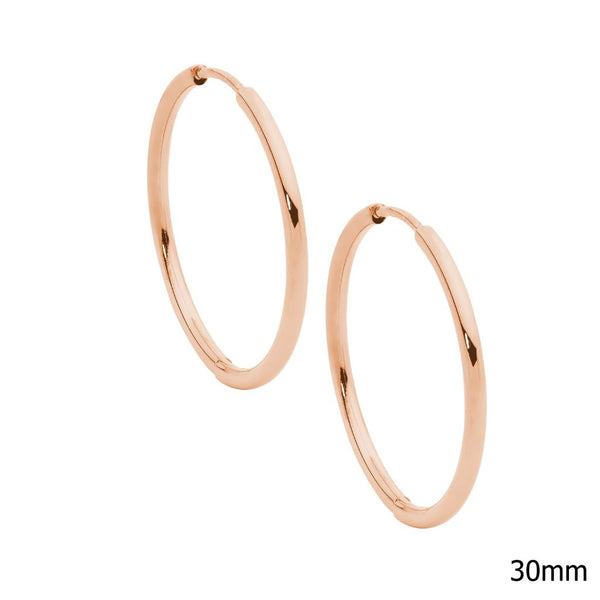 30mm Hoop Earrings - 3 colours