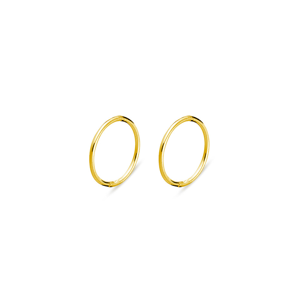 Plain Gold Plated Hinged Plain Sleepers