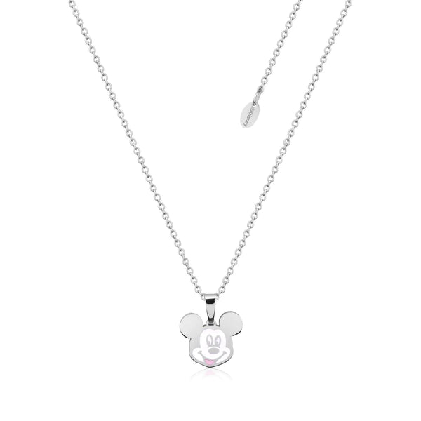 Mickey Mouse Enamel Head - Necklace & Earring - 2 colours available