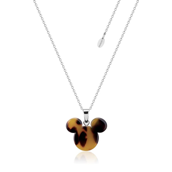 Mickey Mouse Tortoise Shell Acetate - Necklace & Earring