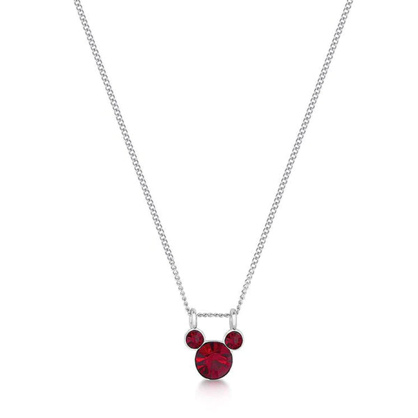 Mickey Mouse Birthstone Necklace - 12 colours
