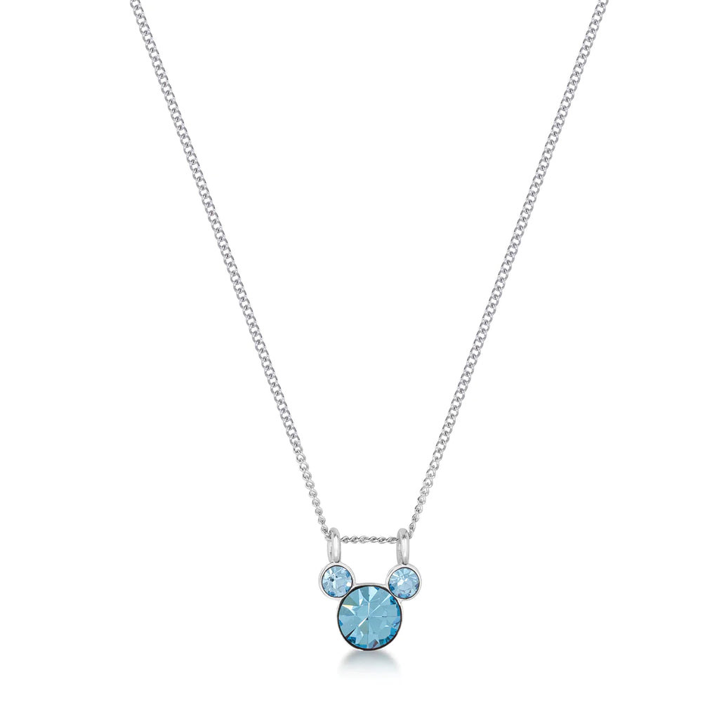 Mickey Mouse Birthstone Necklace - 12 colours available