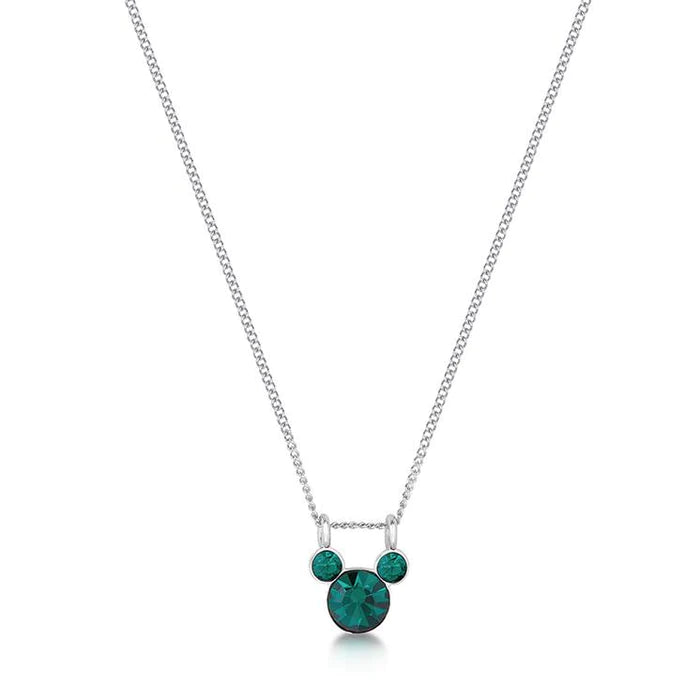 Mickey Mouse Birthstone Necklace - 12 colours available