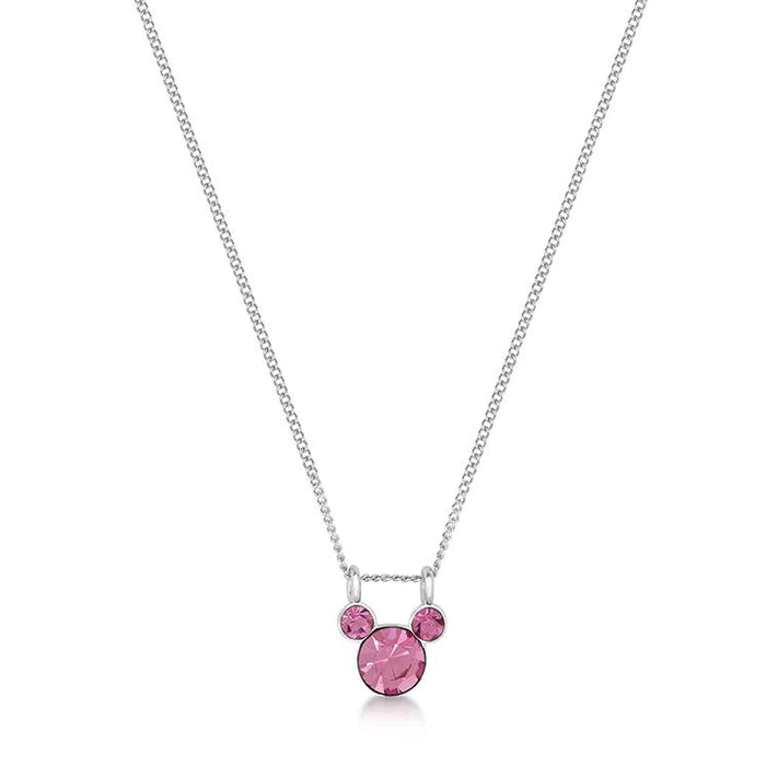Mickey Mouse Birthstone Necklace - 12 colours available
