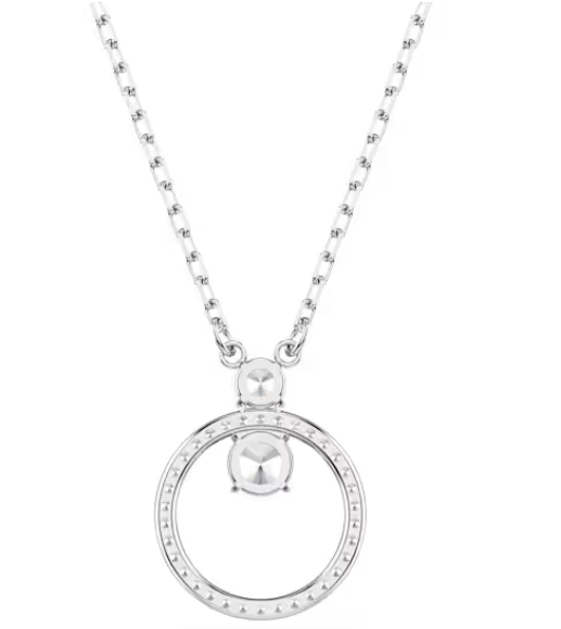 Constella: White Pave Round Cut Pendant